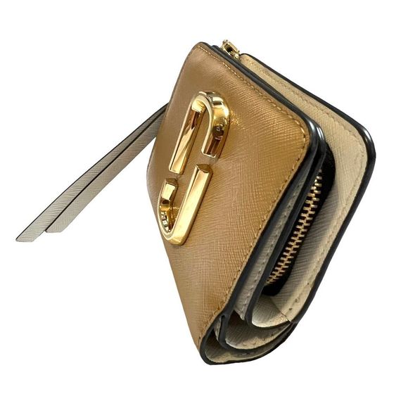 Marc Jacobs Women’s Gold & Sage Green The Snapshot Mini Compact Wallet - Picture 12 of 12